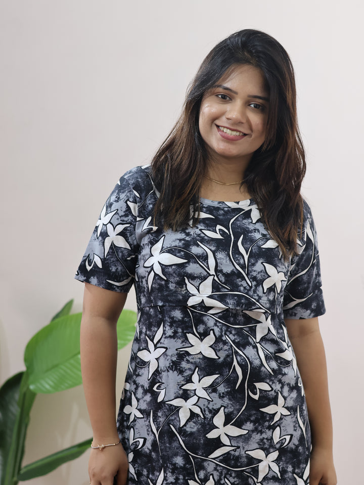 Vinca ThickSoftCotton Maternity Top Pant Set