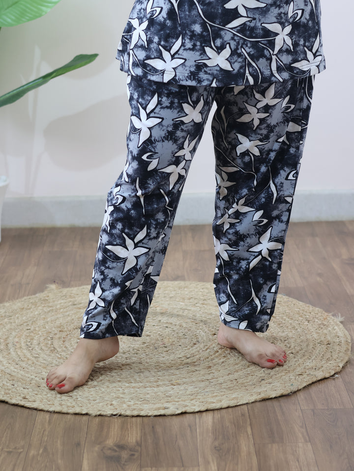 Vinca ThickSoftCotton Maternity Top Pant Set