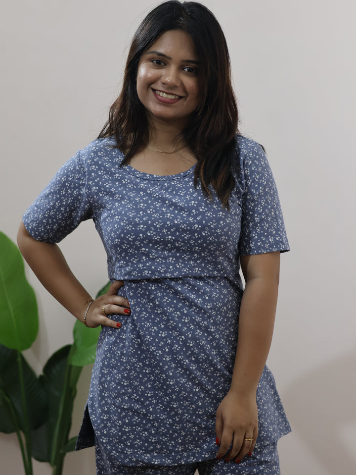 Dahlia SoftCotton Maternity Top Pant Set
