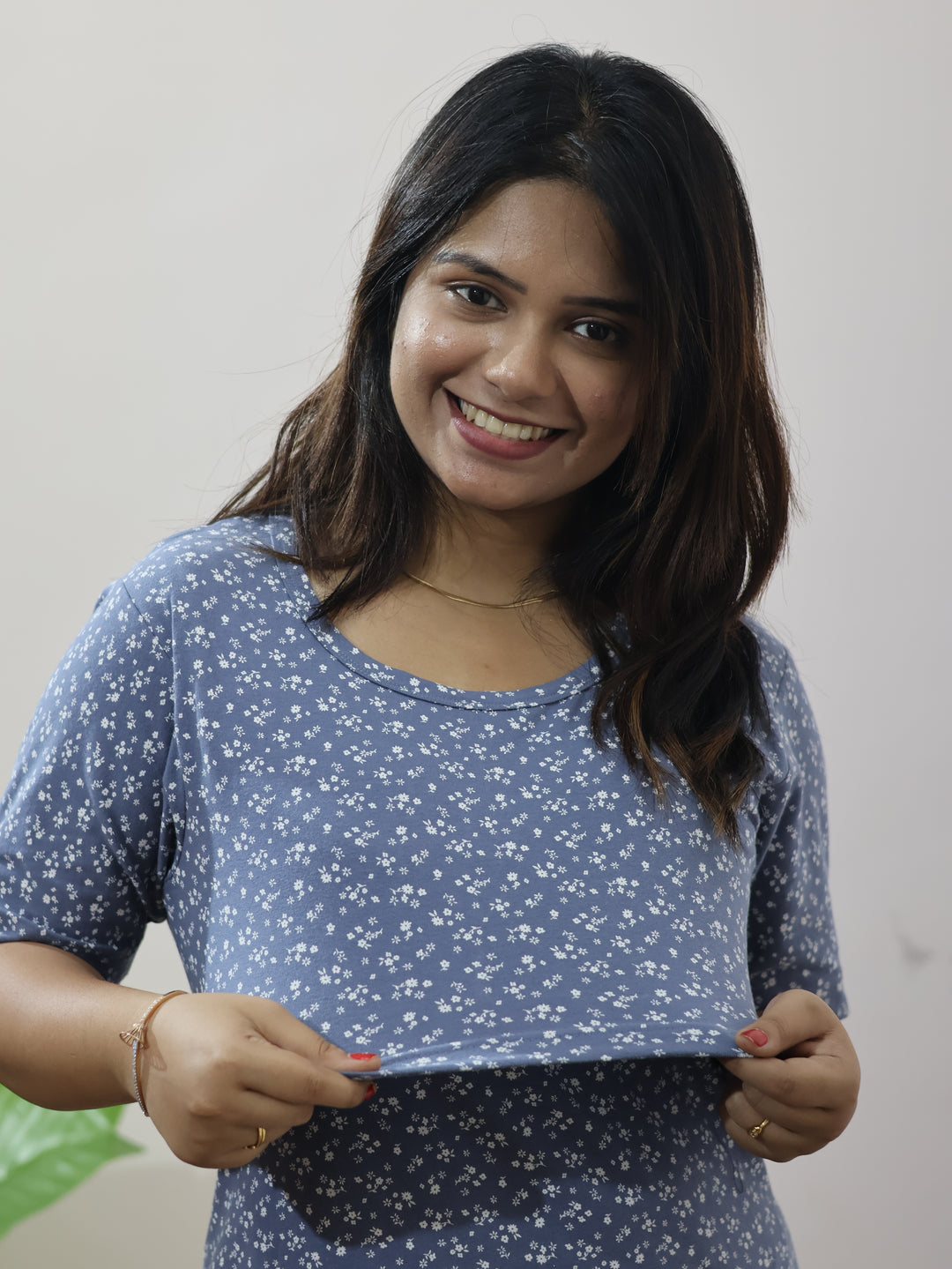 Dahlia SoftCotton Maternity Top Pant Set