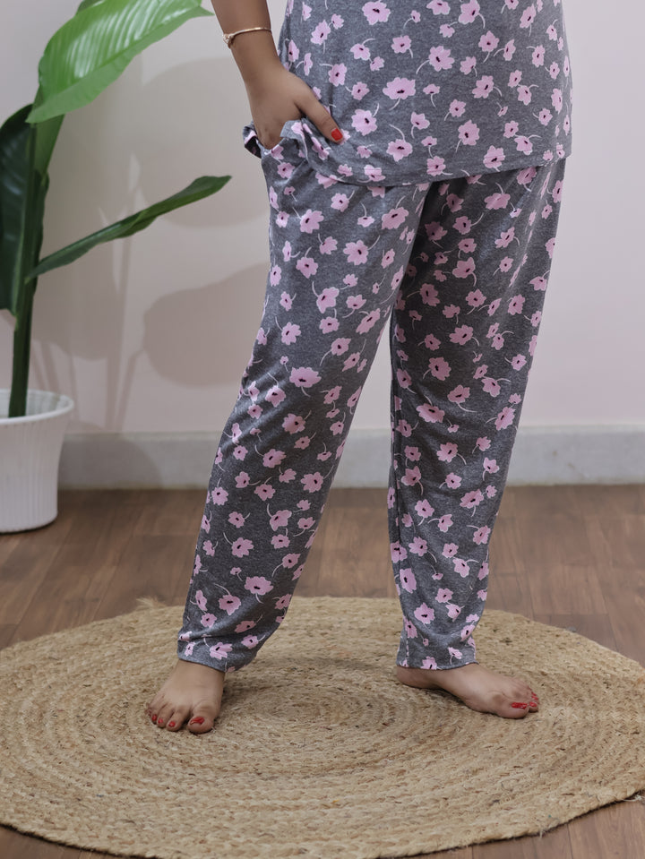 Ziana LightweightSoftCotton Maternity Top Pant Set