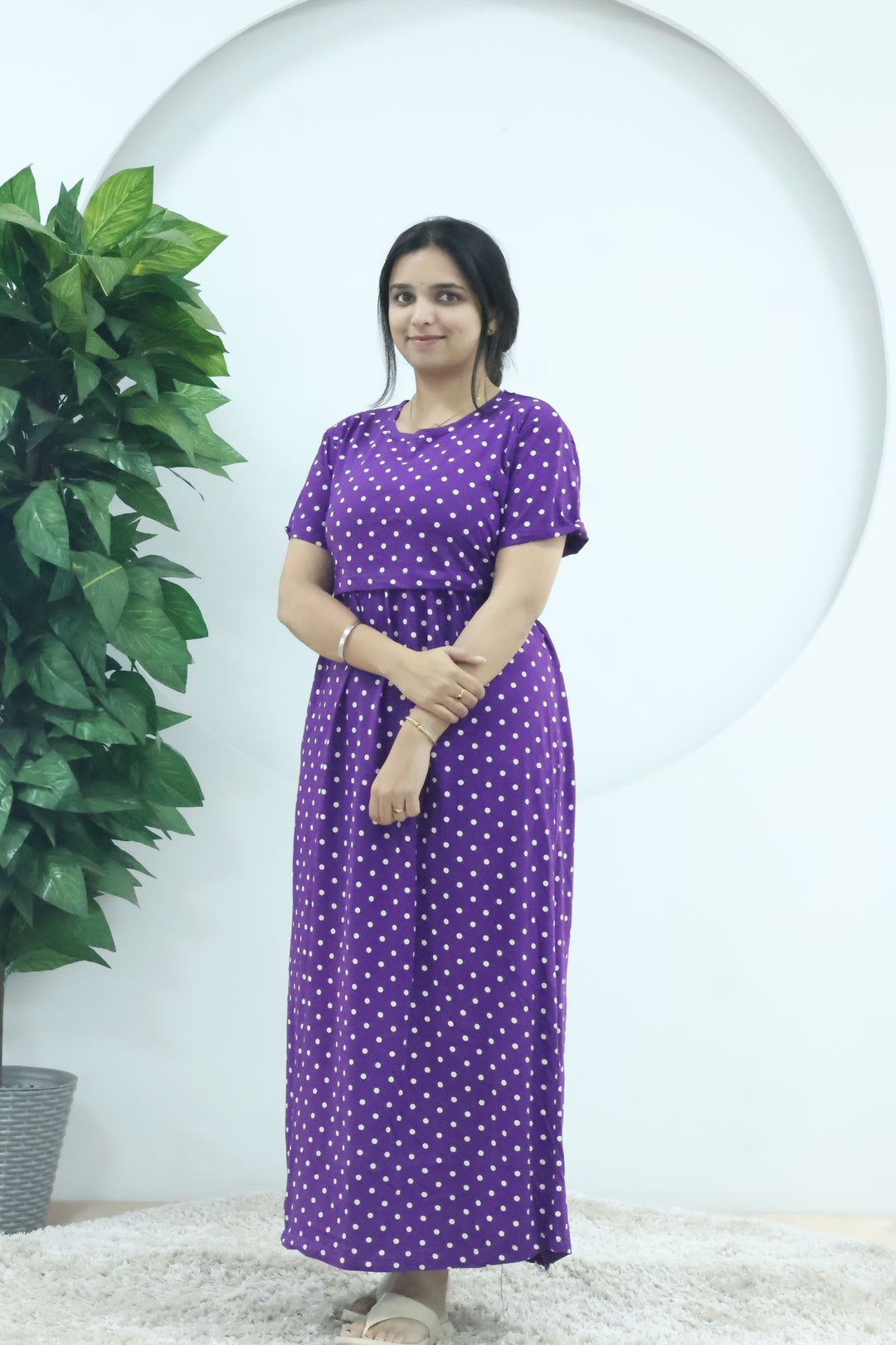 Apoorva1  SoftCotton Full Length Maternity Loungewear