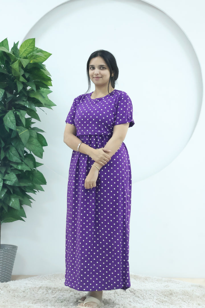 Apoorva1  SoftCotton Full Length Maternity Loungewear