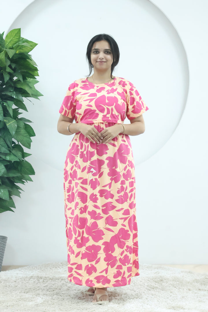 Nita1 SoftCotton Full Length Maternity Loungewear