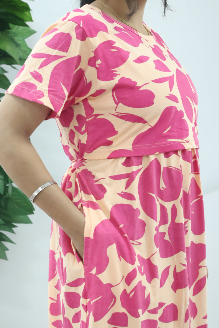 Nita1 SoftCotton Full Length Maternity Loungewear