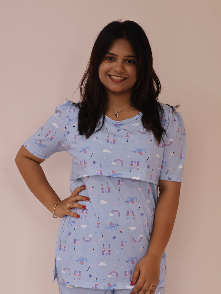 Hridya ThickSoftCotton Maternity Top Pant Set