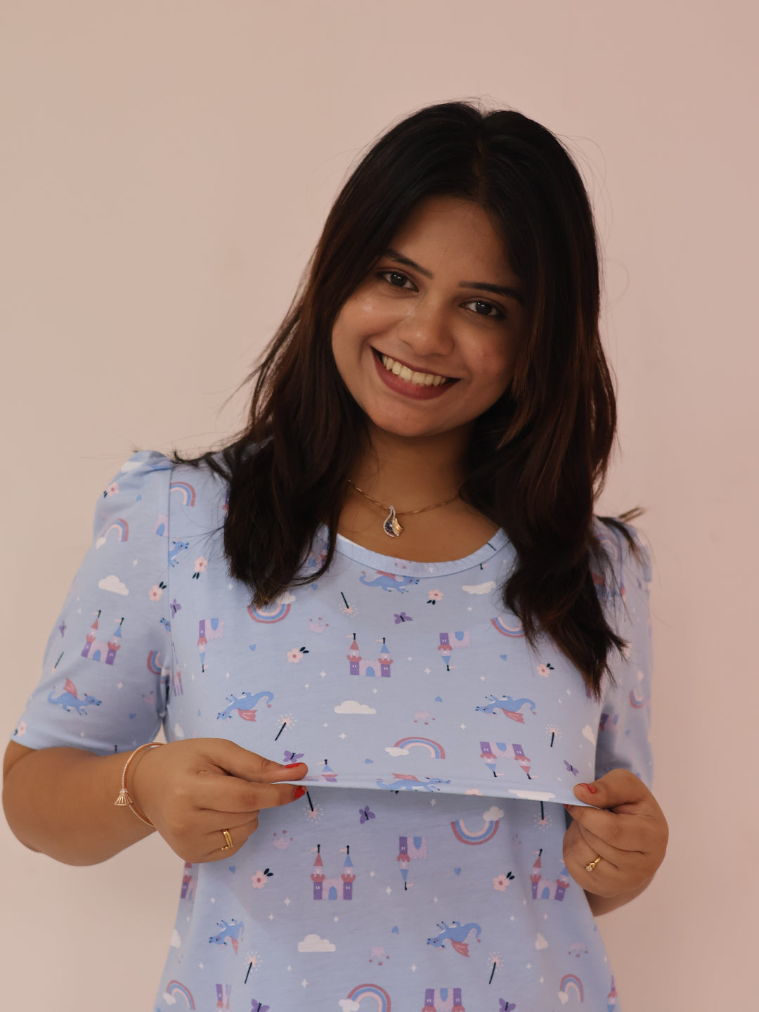 Hridya ThickSoftCotton Maternity Top Pant Set