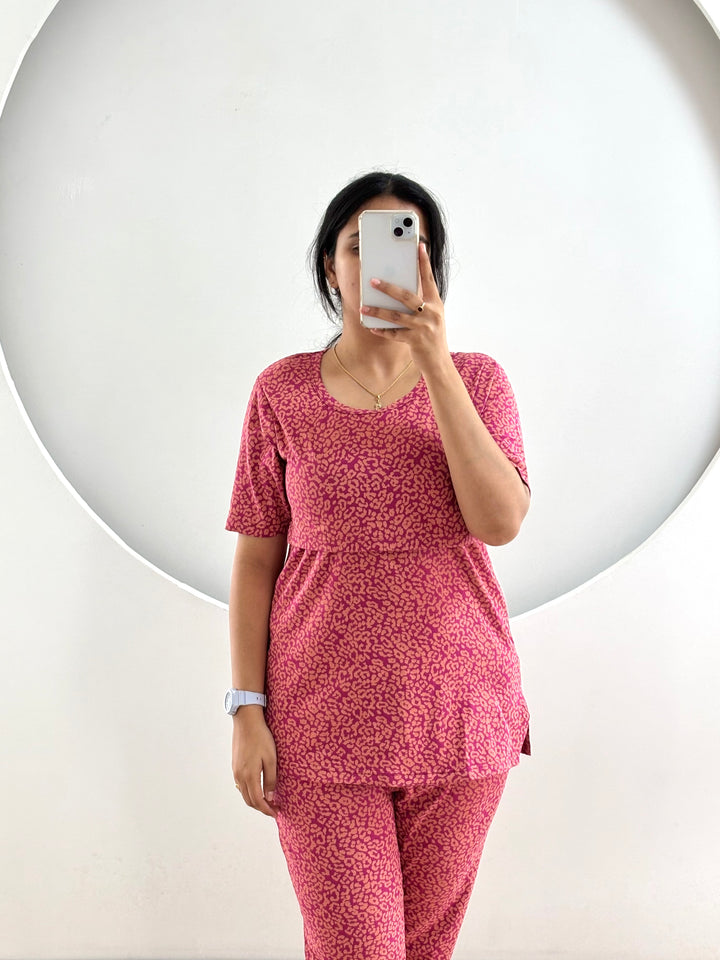 Tuna SoftCotton Maternity Top Pant Set