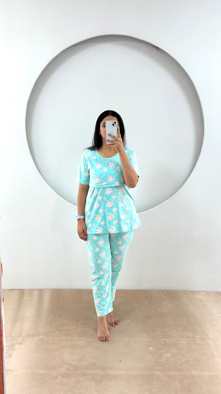 Banu SoftCotton Maternity Top Pant Set