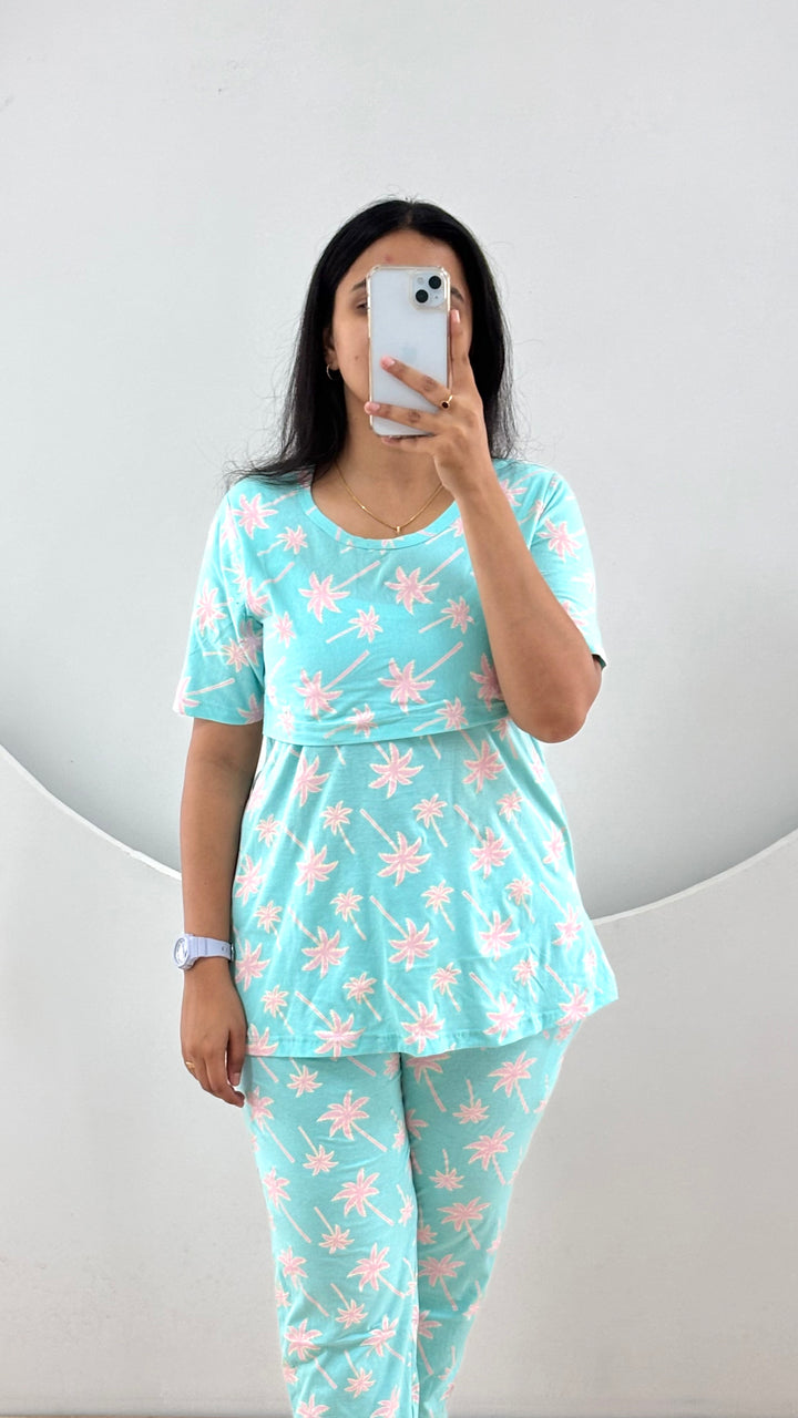 Banu SoftCotton Maternity Top Pant Set