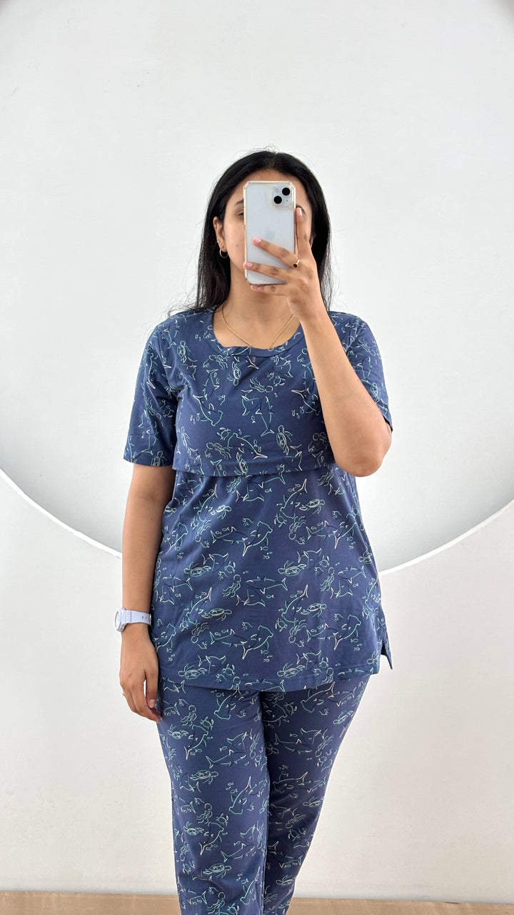 Rajee SoftCotton Maternity Top Pant Set