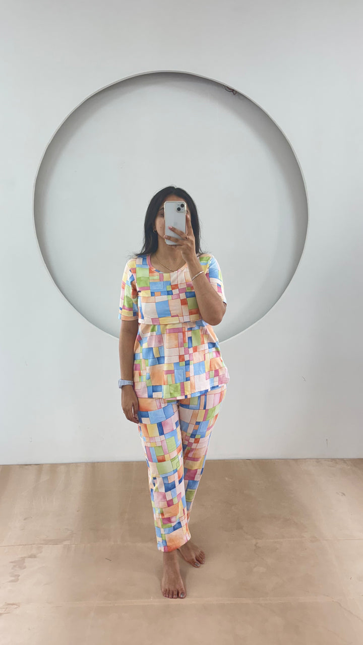 Devi SoftCotton Maternity Top Pant Set