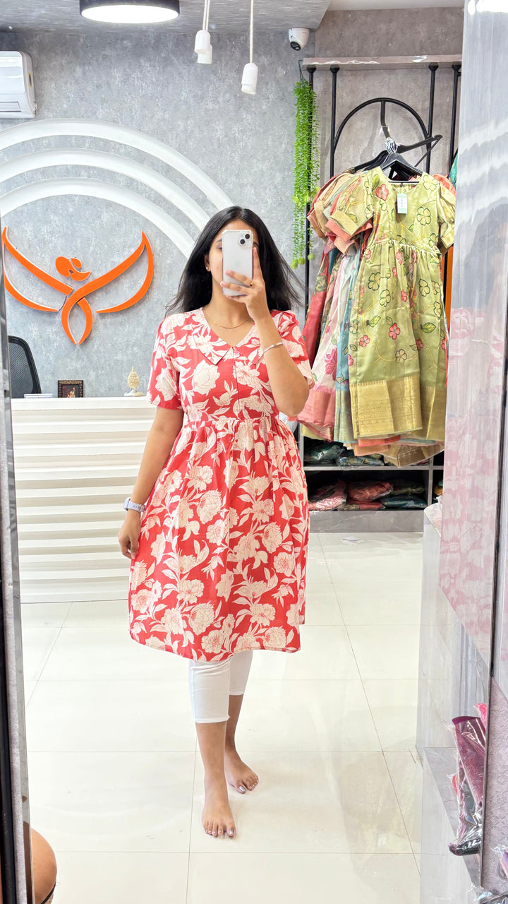 Miruna Maternity Dress with center Zip