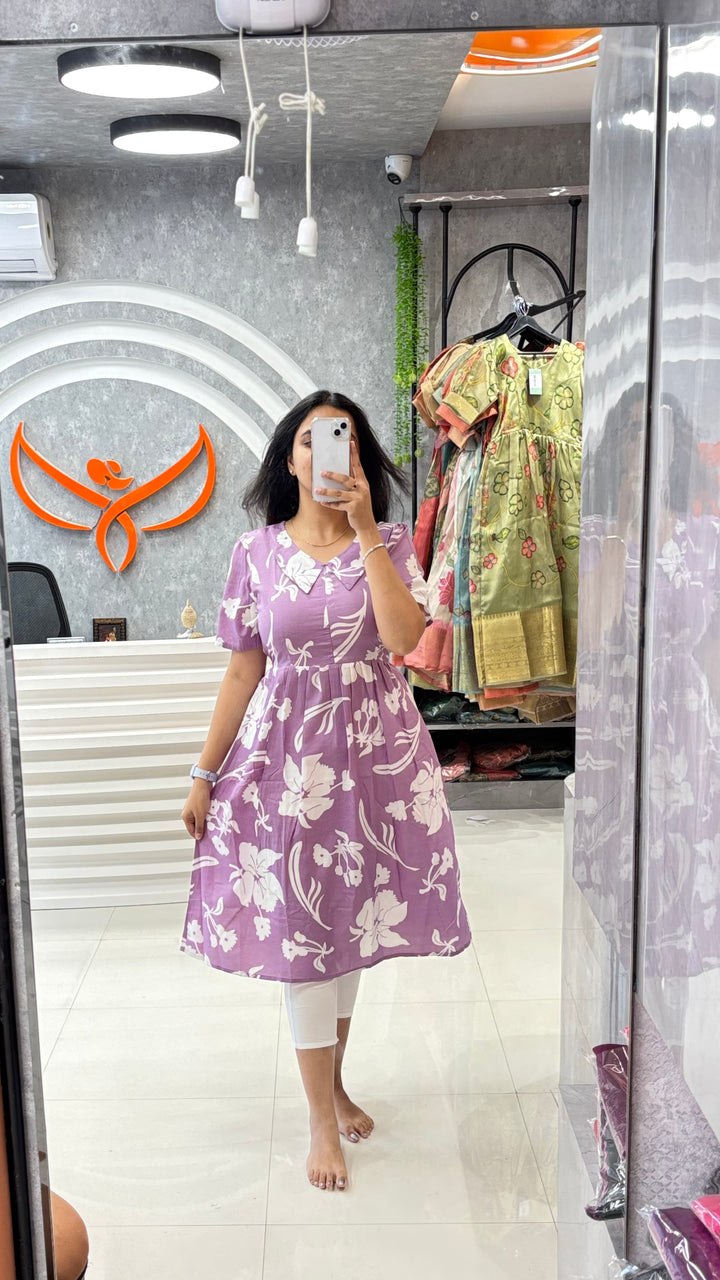 Fhiru Maternity Dress with center Zip