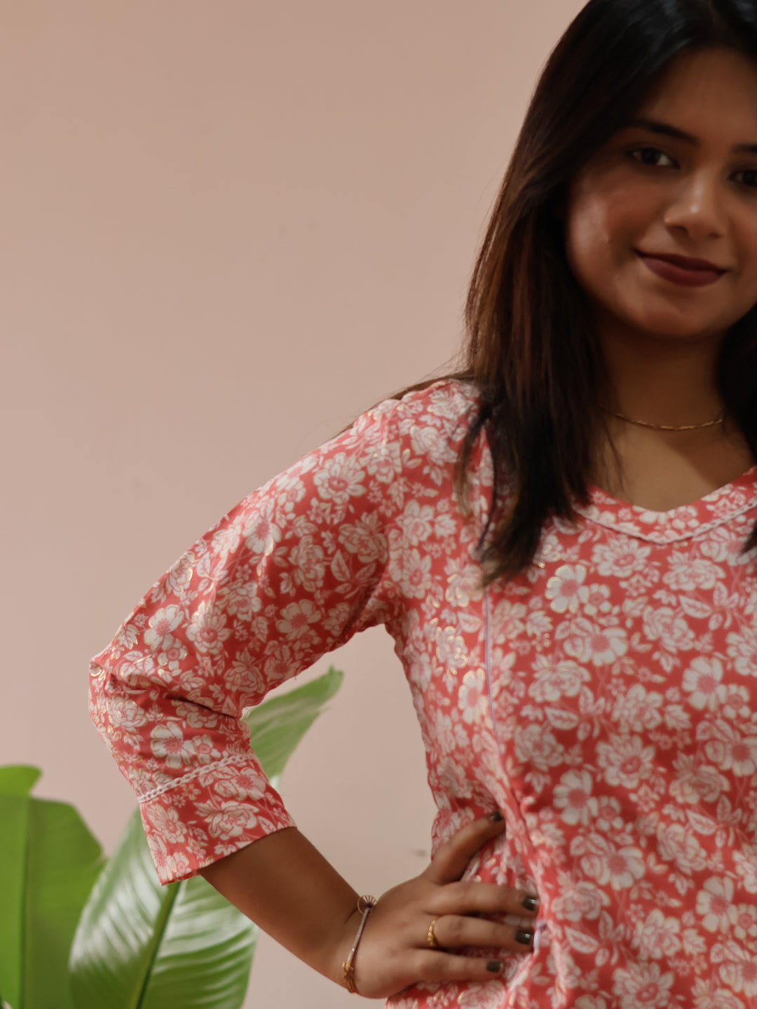 Marica Cotton Maternity Top Pant Set