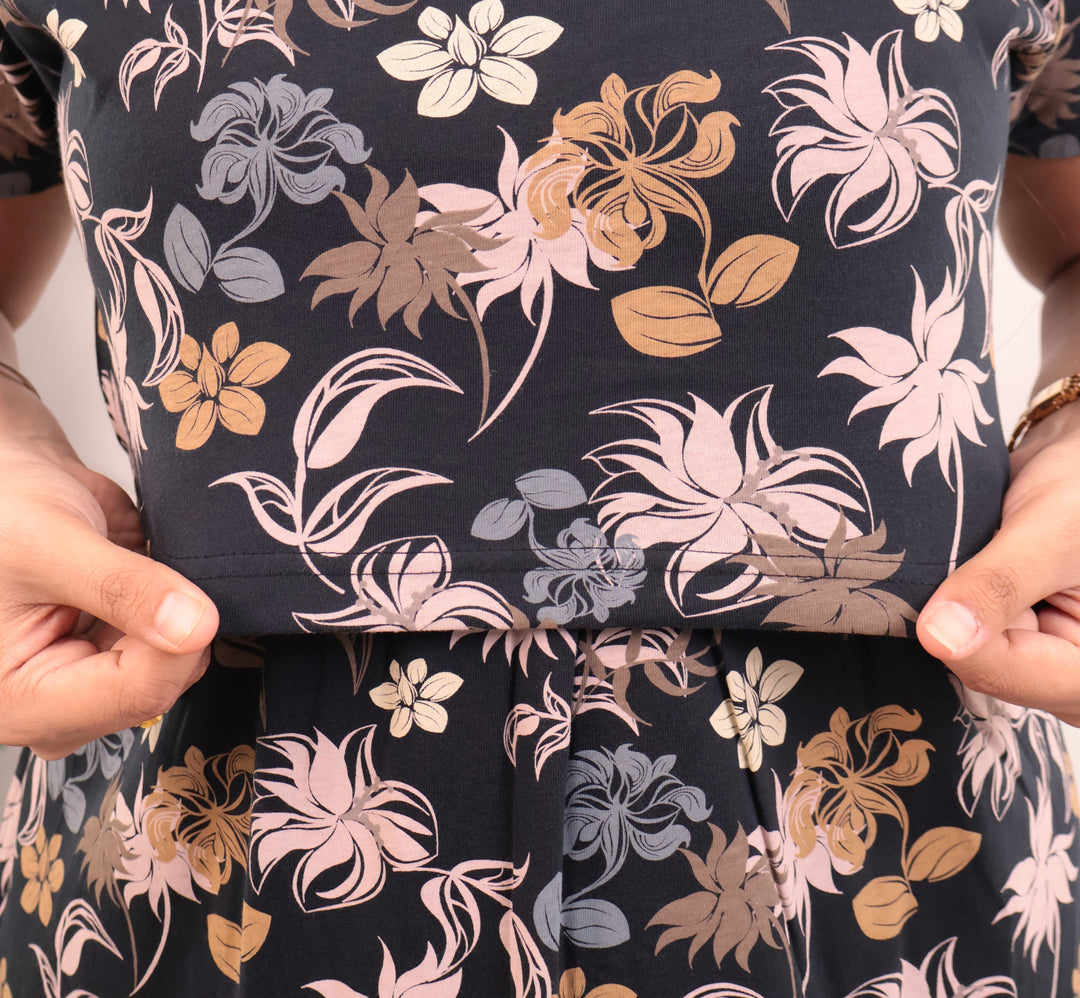 Laya2 Lightweight Soft Cotton Full Length Maternity Loungewear