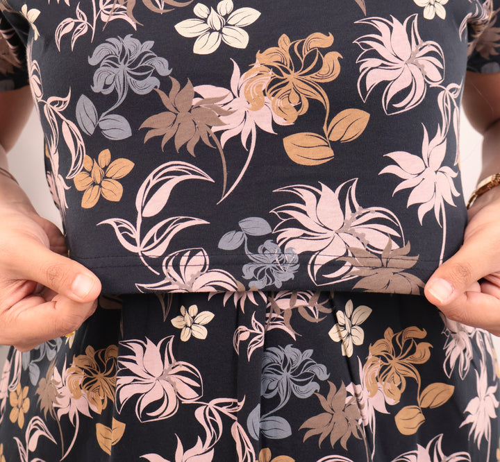 Laya2 Lightweight Soft Cotton Full Length Maternity Loungewear