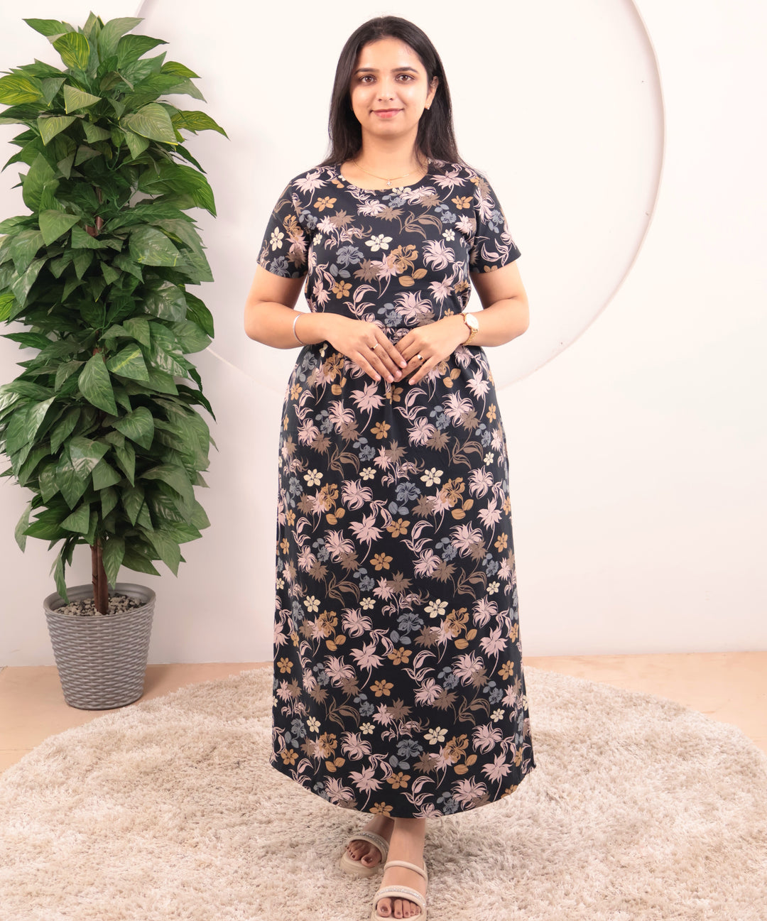 Laya2 Lightweight Soft Cotton Full Length Maternity Loungewear