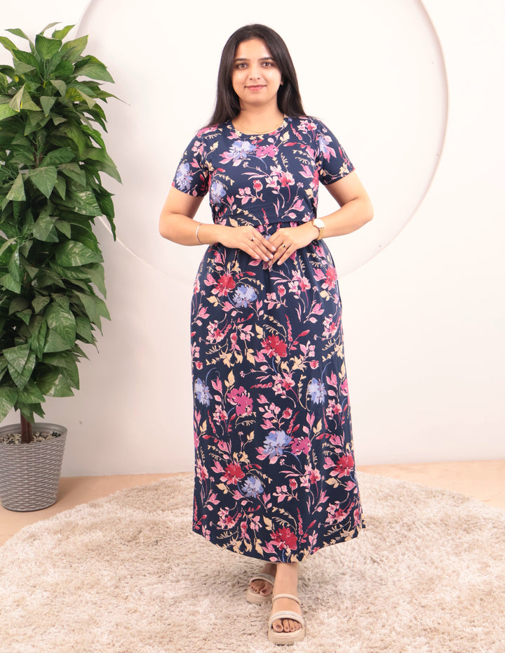 Haniza Soft Cotton Full Length Maternity Loungewear
