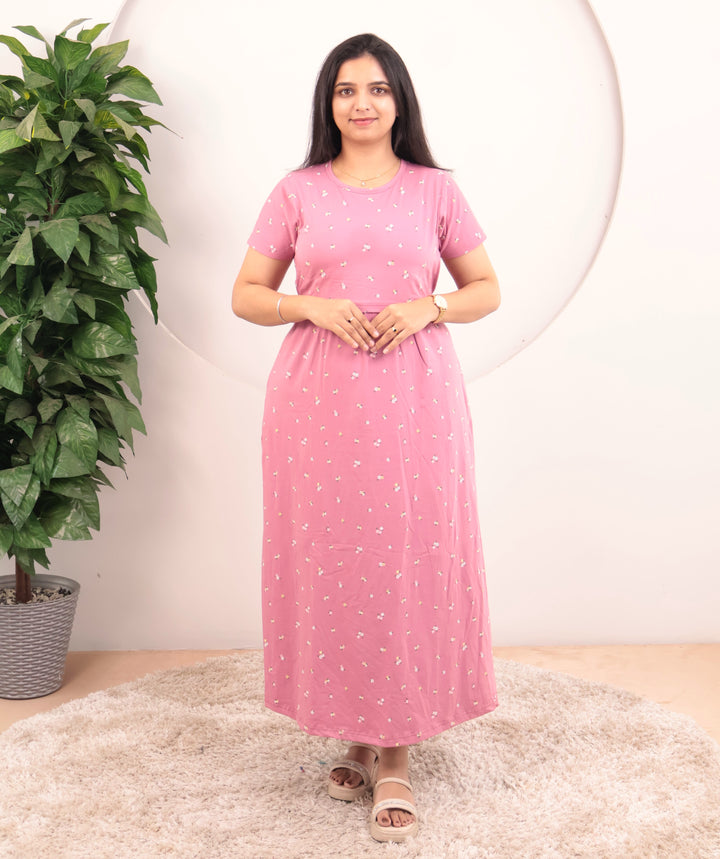 Pritha Soft Cotton Full Length Maternity Loungewear