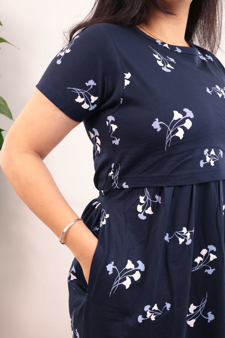 Dhaksha Lightweight Soft Cotton Full Length Maternity Loungewear