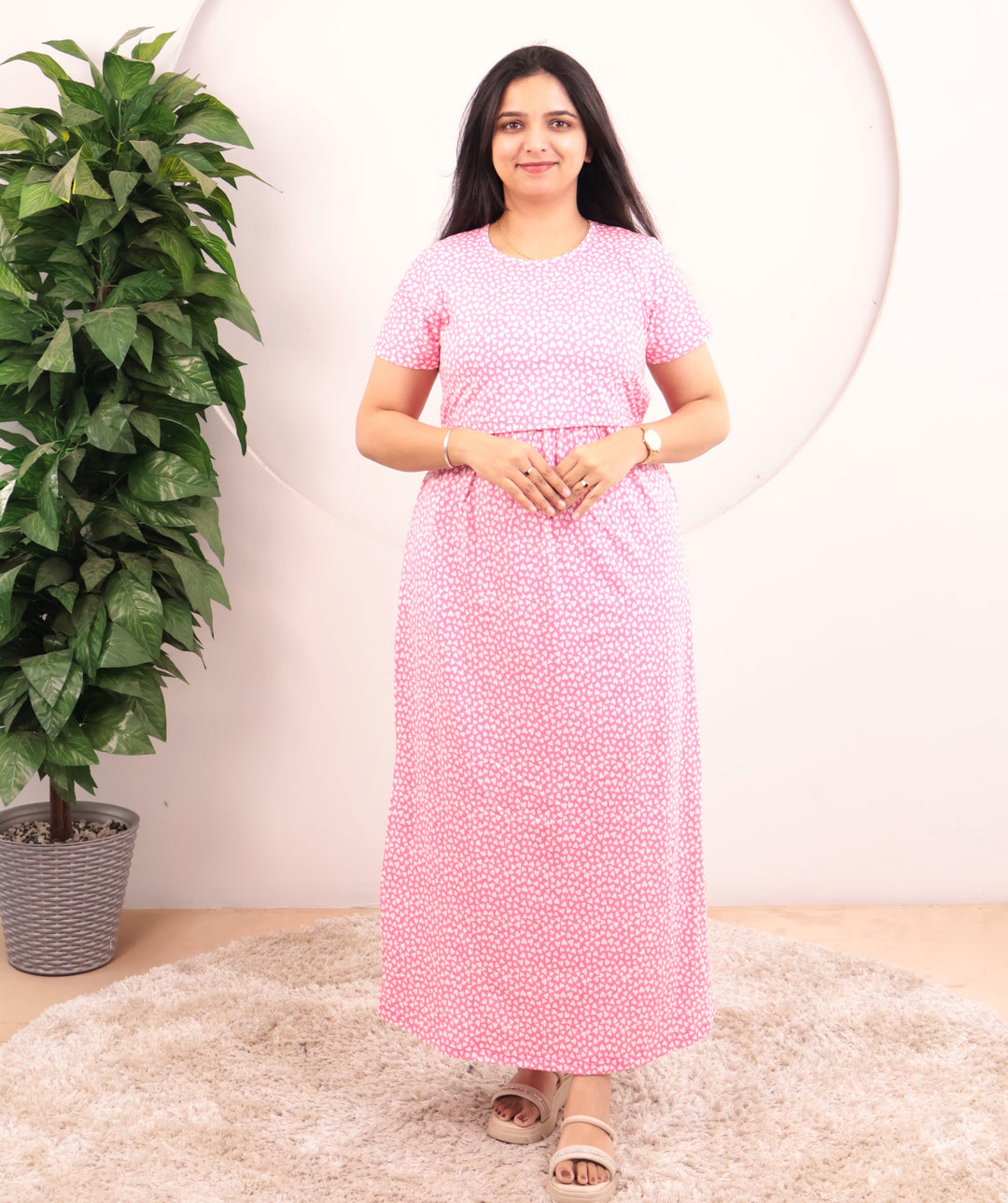 Vibha Soft Cotton Full Length Maternity Loungewear