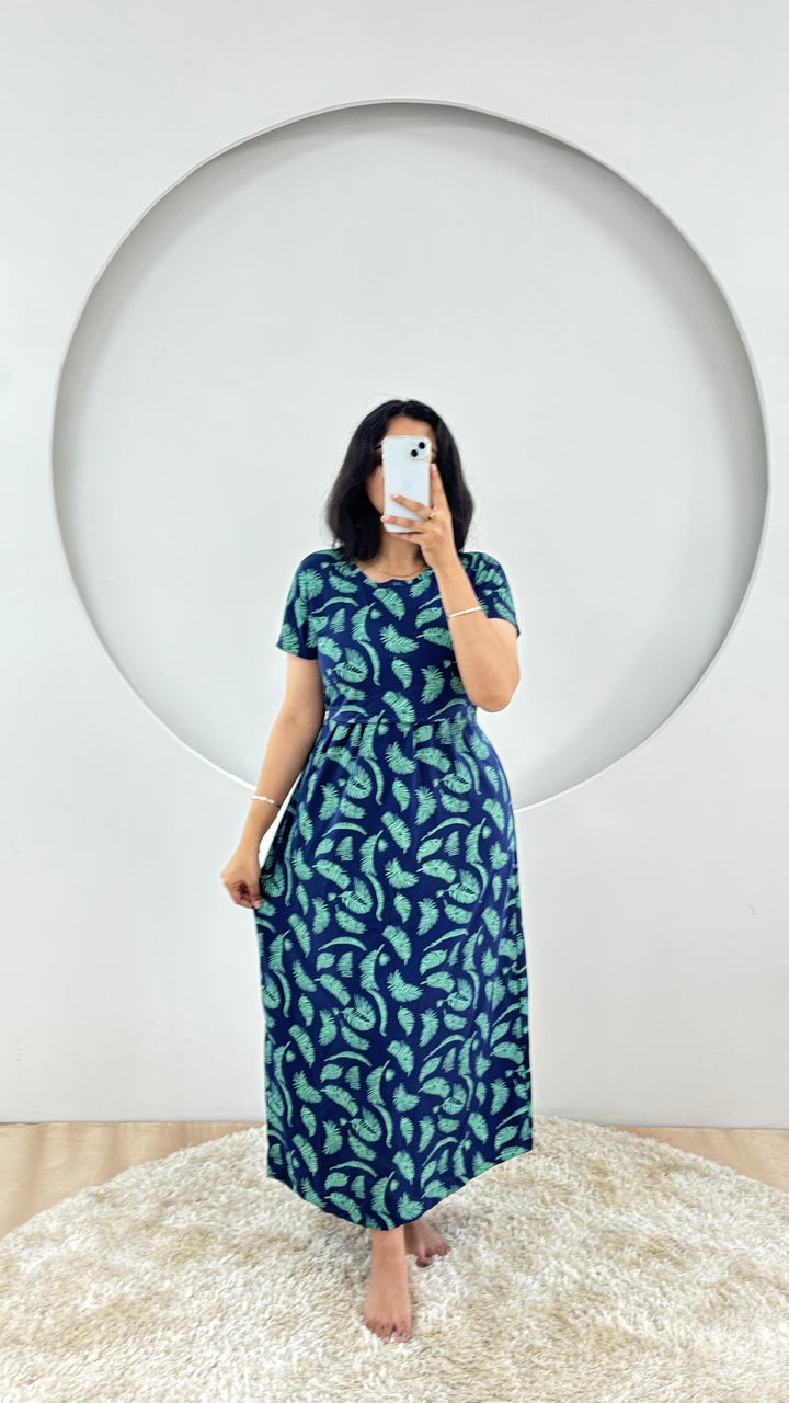 Akshaya  SoftCotton Full Length Maternity Loungewear
