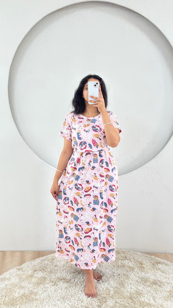 Kiran SoftCotton Full Length Maternity Loungewear