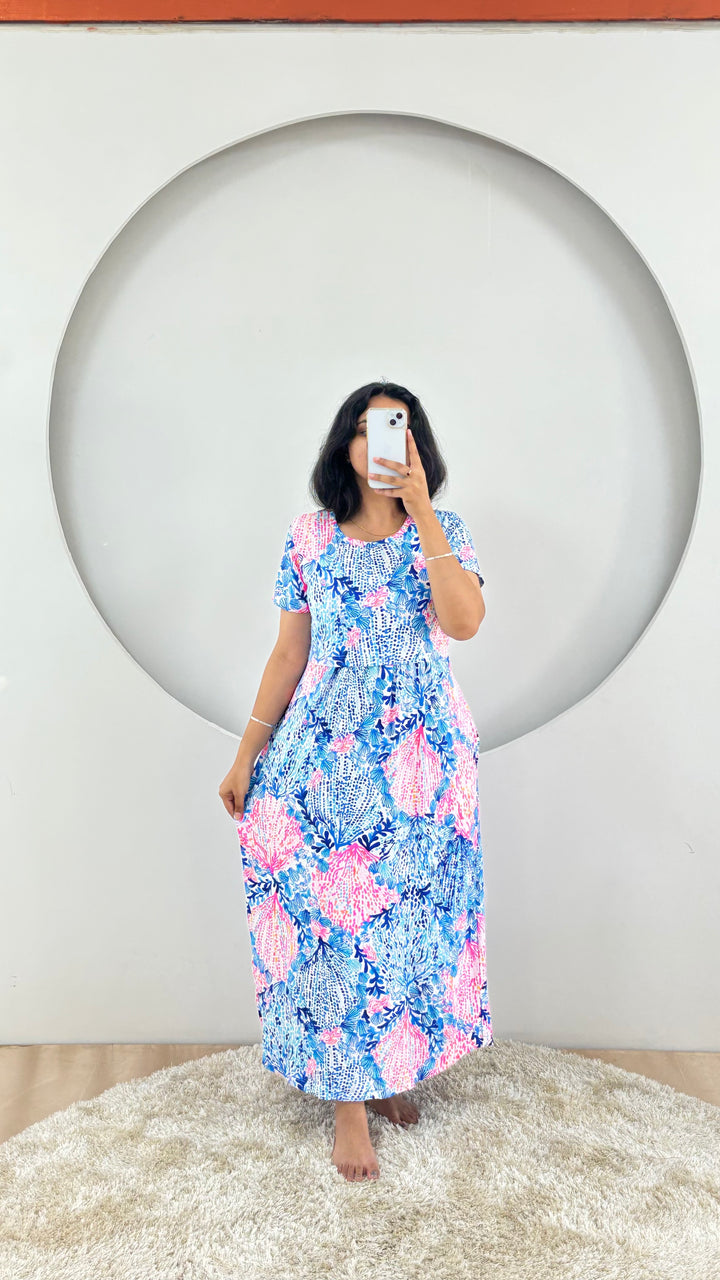 Lahari SoftCotton Full Length Maternity Loungewear