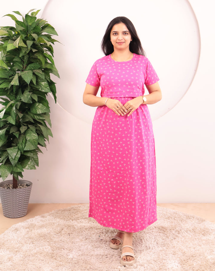 Samaira Soft Cotton Full Length Maternity Loungewear