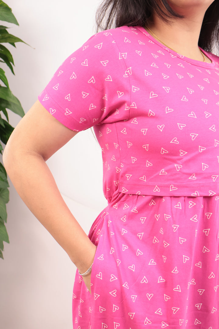 Samaira Soft Cotton Full Length Maternity Loungewear
