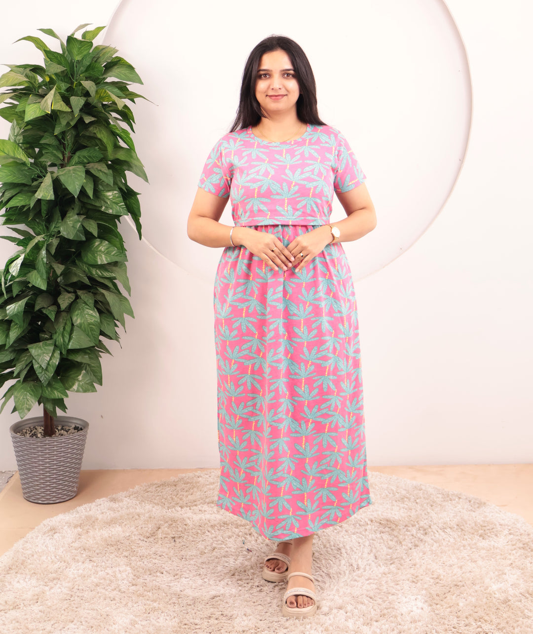 Charmi1 Soft Cotton Full Length Maternity Loungewear