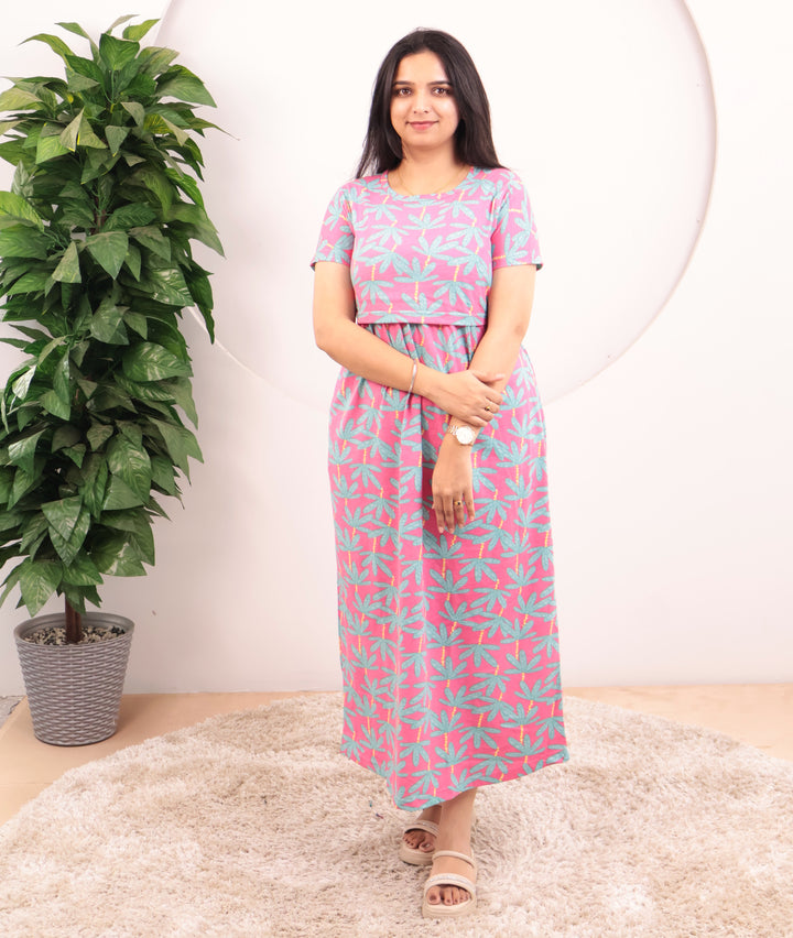 Charmi1 Soft Cotton Full Length Maternity Loungewear