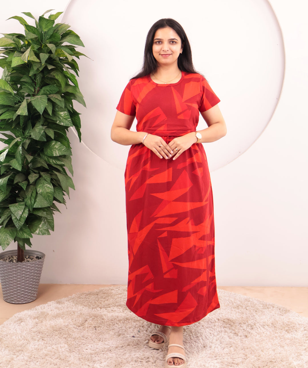 Jiveka1 Soft Cotton Full Length Maternity Loungewear