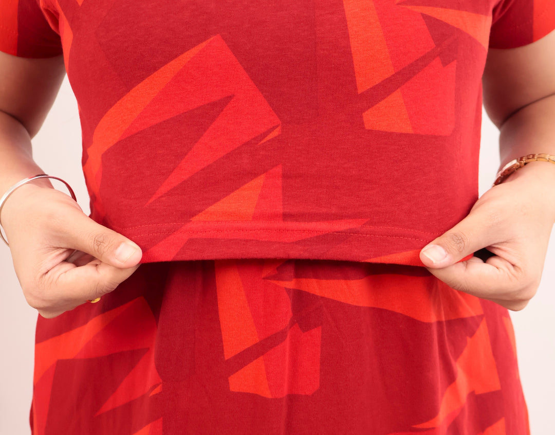 Jiveka1 Soft Cotton Full Length Maternity Loungewear