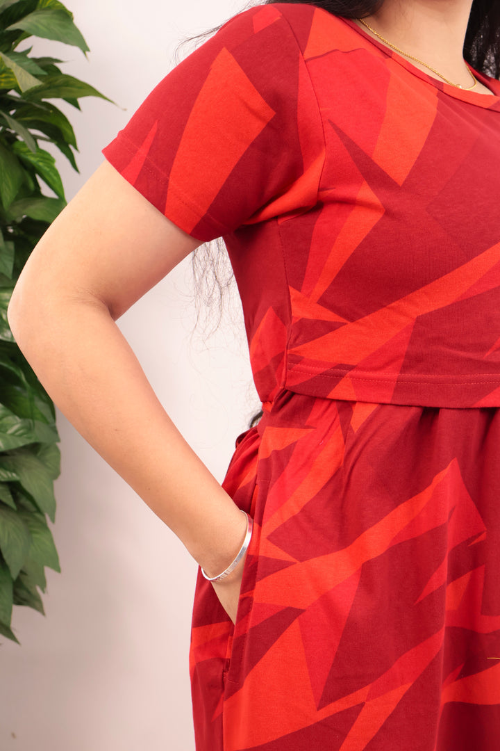 Jiveka1 Soft Cotton Full Length Maternity Loungewear