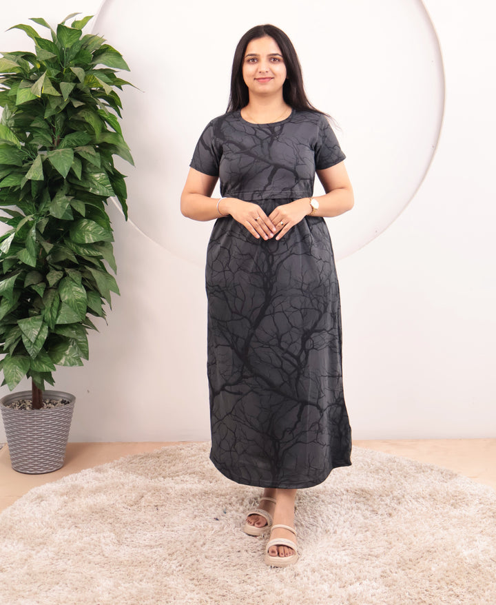 Rashika1 Lightweight Soft Cotton Full Length Maternity Loungewear