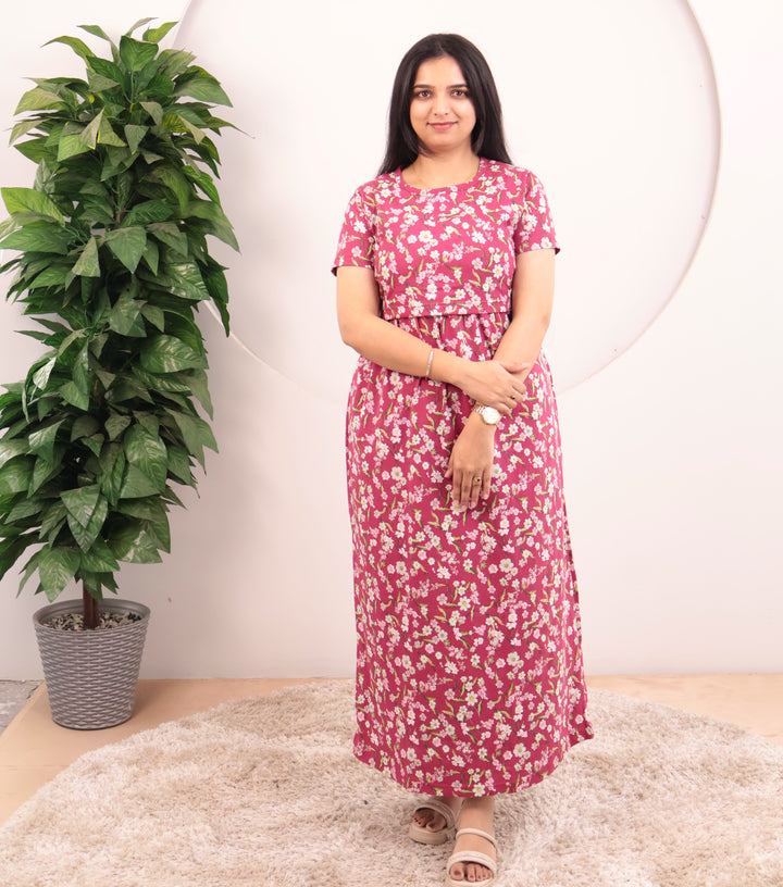 Ciara Soft Cotton Full Length Maternity Loungewear