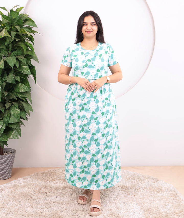 Flevra Soft Cotton Full Length Maternity Loungewear
