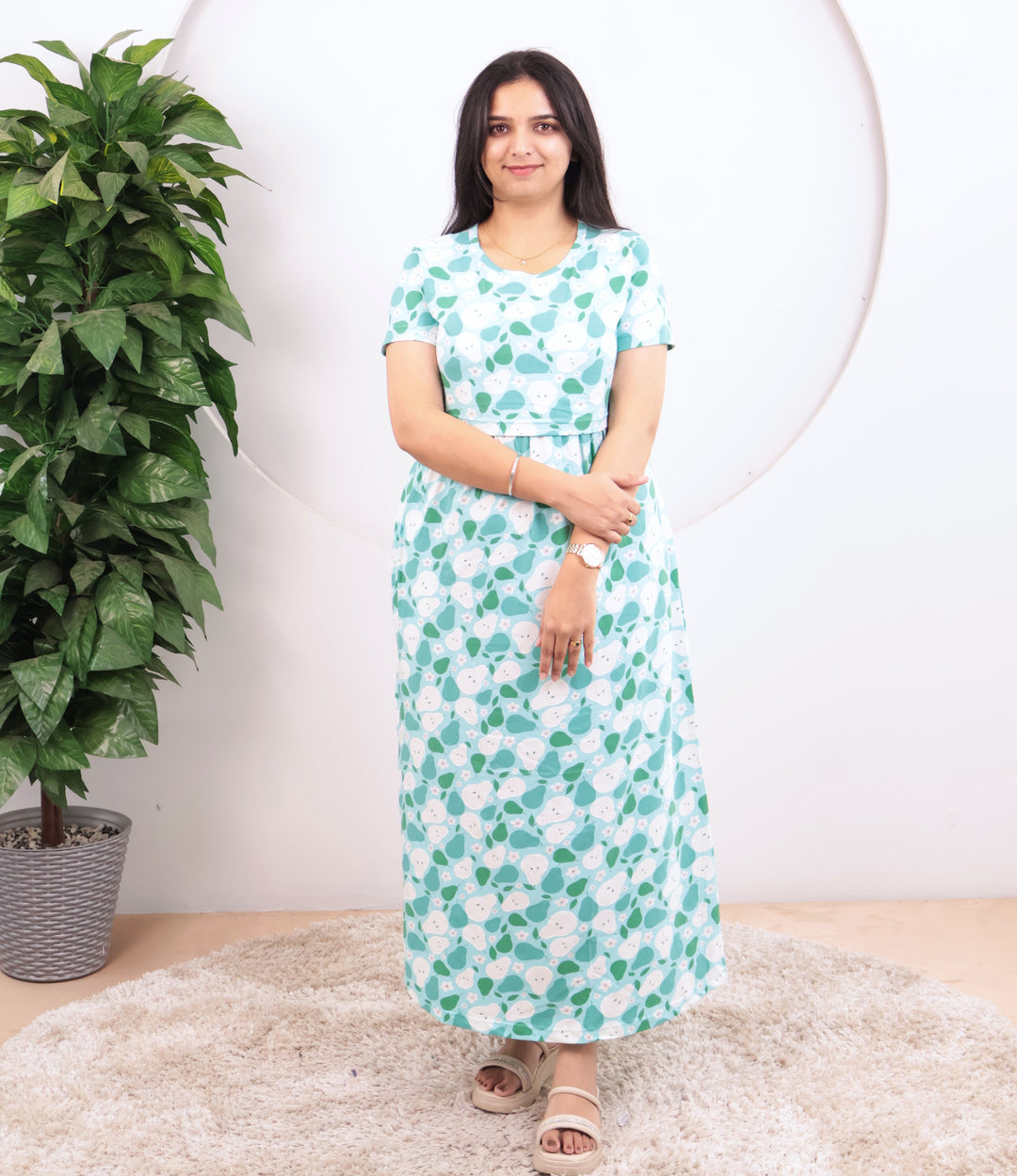 Flevra Soft Cotton Full Length Maternity Loungewear