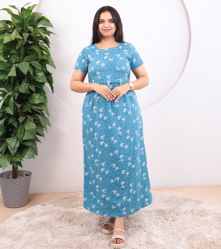 Vyla Soft Cotton Full Length Maternity Loungewear