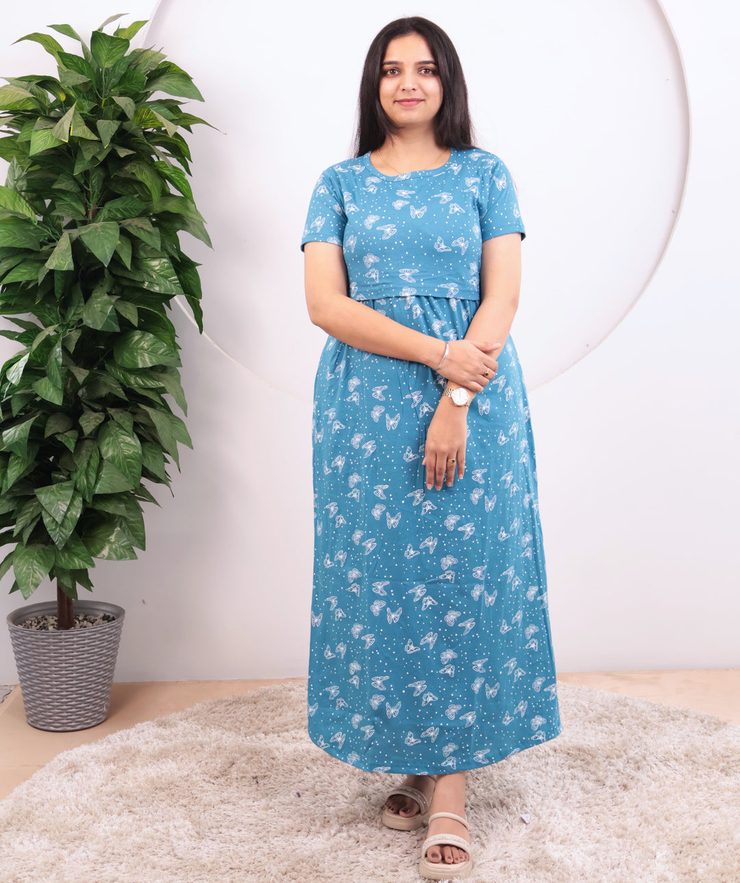 Vyla Soft Cotton Full Length Maternity Loungewear