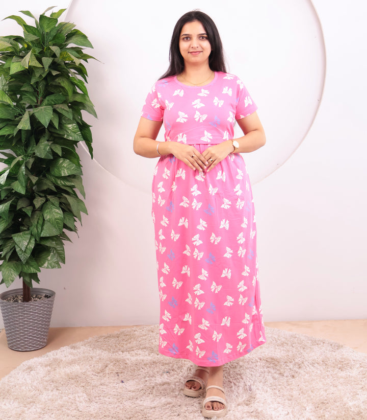 Avena Lightweight Soft Cotton Full Length Maternity Loungewear