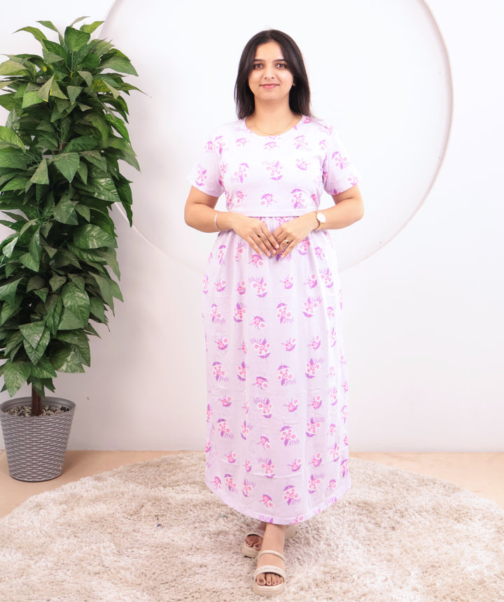 Jiyana1 Soft Cotton Full Length Maternity Loungewear