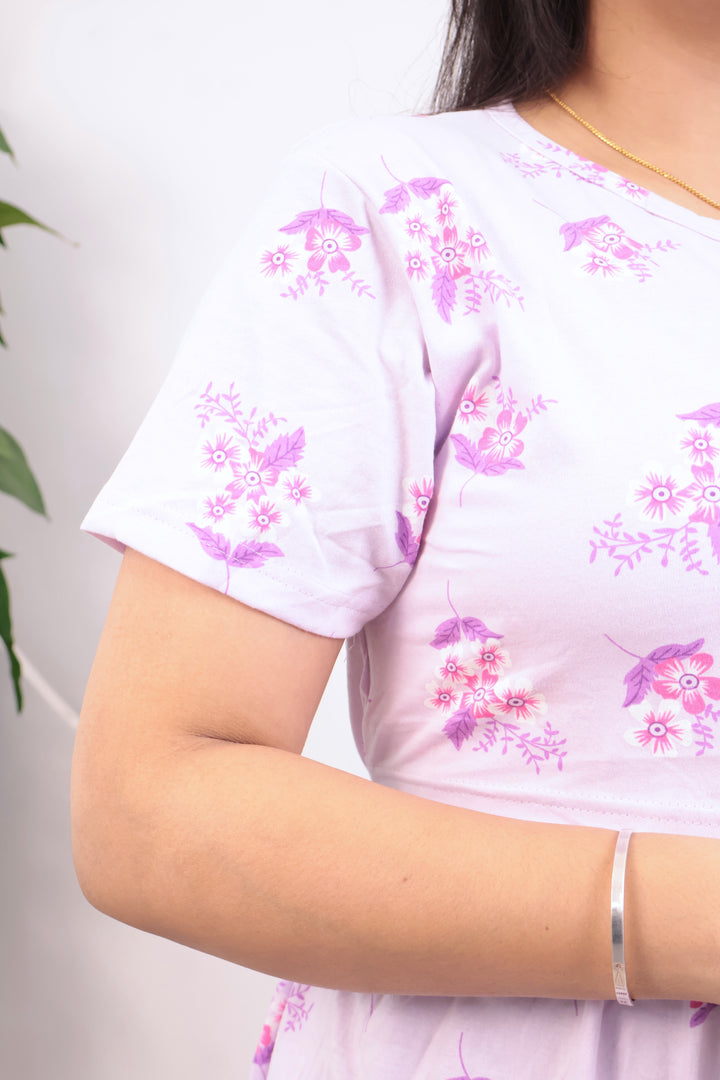 Jiyana1 Soft Cotton Full Length Maternity Loungewear
