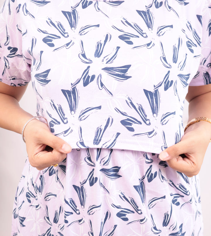 Shaniya1 Soft Cotton Full Length Maternity Loungewear