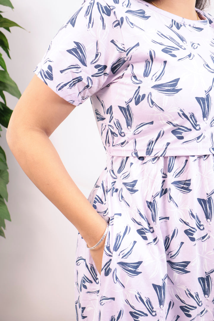 Shaniya1 Soft Cotton Full Length Maternity Loungewear