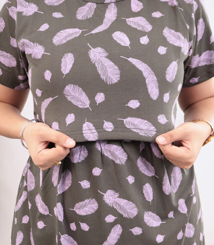 Yazhlisai Soft Cotton Full Length Maternity Loungewear
