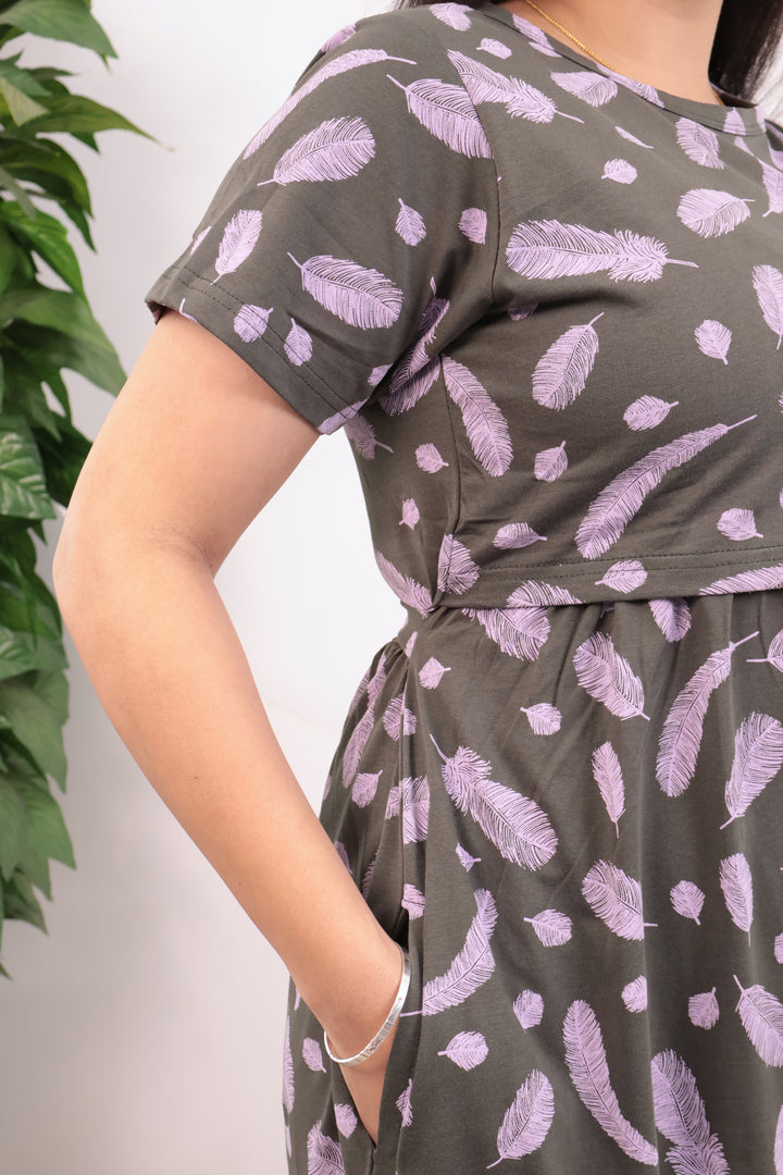 Yazhlisai Soft Cotton Full Length Maternity Loungewear