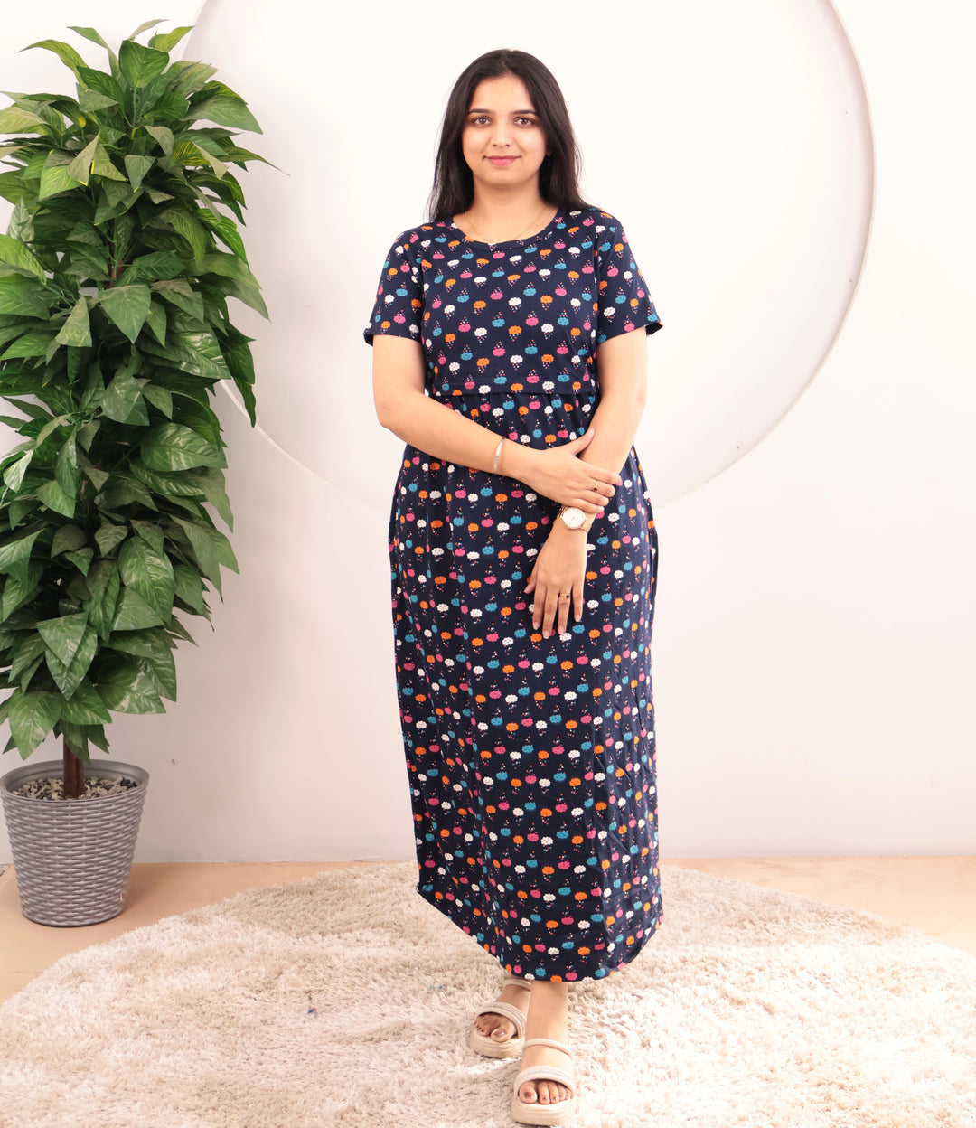 Nirve Soft Cotton Full Length Maternity Loungewear